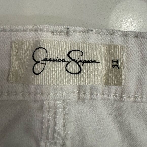 Jessica Simpson Bermuda denim jeans white shorts size 31 - Picture 2 of 5